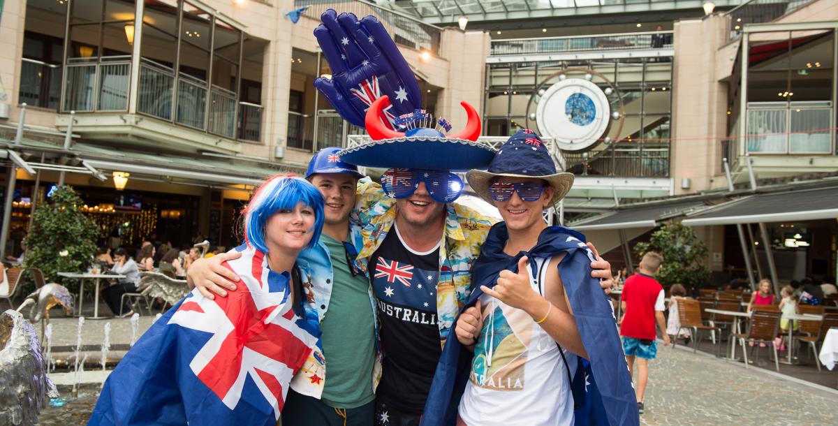 Australia Day at Cockle Bay Darling Harbour 