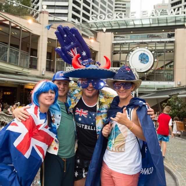 Australia Day at Cockle Bay Darling Harbour 